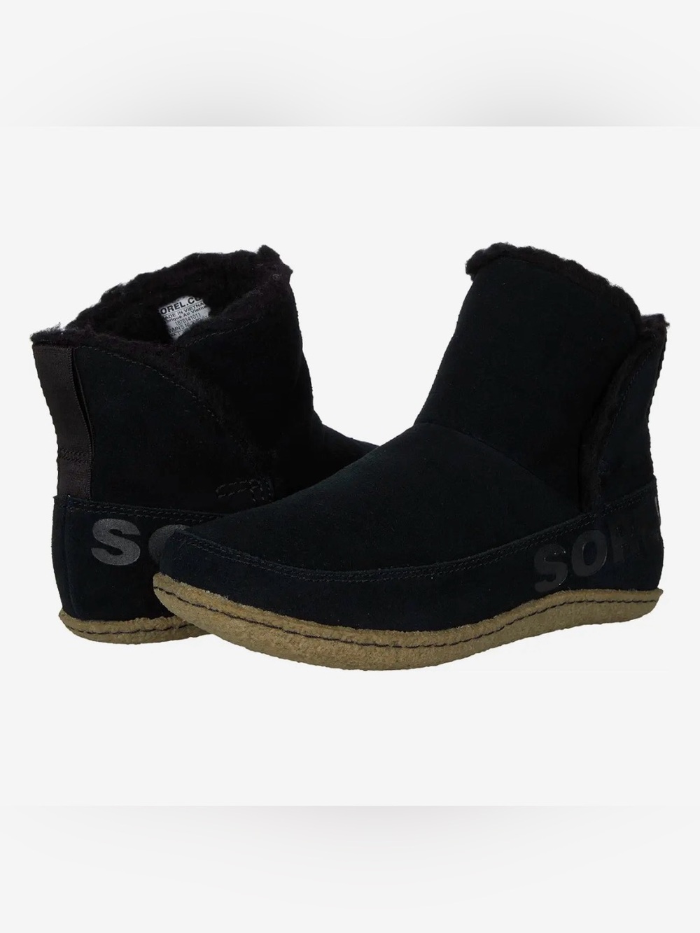 Sorel Nakiska Black Suede Bootie 7